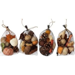 Bloom Room Lot of 4 Fall autumn Table‎ decors Pumpkins Rustic Harvest NWT